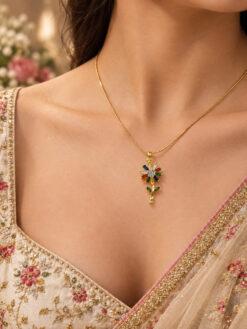 Anti Tarnish Flower Necklace Elegant Floral Jewelry for Women