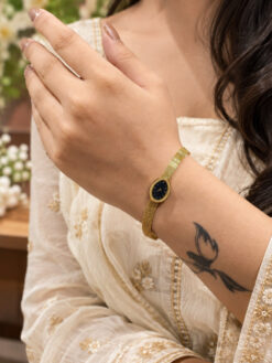 Anti Tarnish Clock Bracelet Elegant Clock Inspired Wrist Jewelry