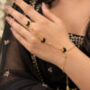 Anti Tarnish Moon Hathphool Elegant Moon Design Hand Jewelry