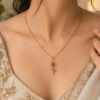 Anti Tarnish Rose Necklace Elegant Floral Jewelry for Women