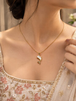 Anti Tarnish Fish Necklace Unique Artistic Jewelry for Women