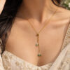 Anti Tarnish Leaf Necklace Elegant Nature Inspired Jewelry for Women
