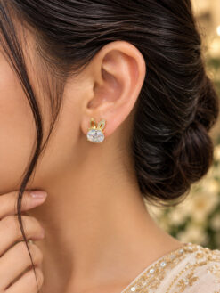 Anti Tarnish Bunny Earring cute brass rabbit jewelry for women