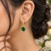 Anti Tarnish Drop Earring elegant brass jewelry for women