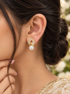 Designer Anti Tarnish Earring elegant brass jewelry for women