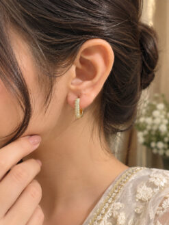 Anti Tarnish Charming Earring Premium Brass Designer Jewelry