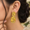 Anti Tarnish Stylish Earring Premium Brass Designer Jewelry