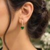 Anti Tarnish Heart Earring Premium Brass Designer Jewelry