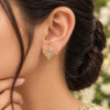 Anti Tarnish Square Stud Earring Premium Brass Geometric Jewelry