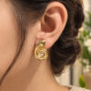 Anti Tarnish Classic Earring Premium Brass Elegant Jewelry