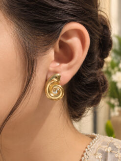 Anti Tarnish Classic Earring Premium Brass Elegant Jewelry