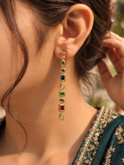 Anti Tarnish Geometric Earring Premium Brass Modern Jewelry