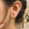 Anti Tarnish Butterfly Earring Premium Brass Elegant Jewelry