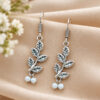 Leaf Hook Earring – Elegant Design for and Festive Looks 4 Leaf Hook Earring elegant brass jewelry design