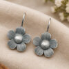 Beautiful Flower Earring floral brass jewelry elegant designer fashion