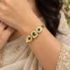 Anti Tarnish Geometric Bracelet Modern Brass Jewelry for Women