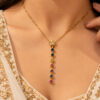 Anti Tarnish Star Necklace Elegant Celestial Brass Jewelry for Women