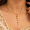Anti Tarnish Unique Necklace Exquisite Modern Brass Jewelry for Women