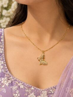 Anti Tarnish Butterfly Necklace with Elegant Butterfly Design and Premium Polish