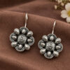 Oxidized Unique Hook Earring with traditional design and premium finish