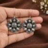 Oxidized Unique Hook Earring with traditional design and premium finish