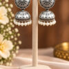 Floral Art Jhumki Earring with elegant flower detailing and traditional design
