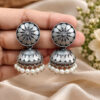 Floral Art Jhumki Earring with elegant flower detailing and traditional design
