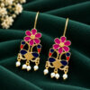 Flower Meenakari Earring colorful floral traditional ethnic jewelry design