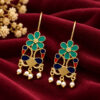 Flower Meenakari Earring colorful floral traditional ethnic jewelry design