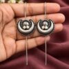 Oxidized Moon Earcuff brass traditional jewelry with premium polish