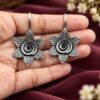 Silver Flower Bugadi floral traditional jewelry with premium silver-toned polish
