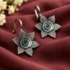 Silver Flower Bugadi floral traditional jewelry with premium silver-toned polish