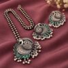 Peacock Necklace Set traditional brass jewelry with premium polish