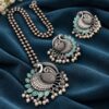 Peacock Necklace Set traditional brass jewelry with premium polish