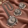 Peacock Necklace Set traditional brass jewelry with premium polish