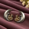 Two Tone Peacock Earring brass traditional jewelry with premium polish