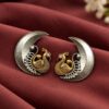Two Tone Peacock Earring brass traditional jewelry with premium polish