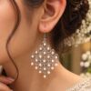 Geometric Hook Earring modern brass jewelry with premium polish