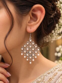 Geometric Hook Earring modern brass jewelry with premium polish