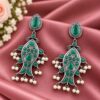 Elegant Fish Earring artistic brass jewelry with premium polish