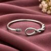 Unique Silver Bangle brass traditional jewelry with premium silver-toned polish