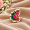 Gold Plated Peacock Ring brass traditional jewelry with premium polish