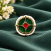 Square Meenakari Earring traditional ethnic brass jewellery