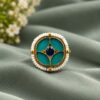 Square Meenakari Earring traditional ethnic brass jewellery
