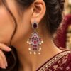 Elegant Fish Earring artistic brass jewelry with premium polish