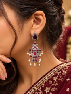 Elegant Fish Earring artistic brass jewelry with premium polish
