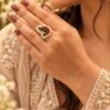 Gold Plated Peacock Ring brass traditional jewelry with premium polish