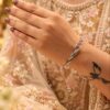Unique Silver Bangle brass traditional jewelry with premium silver-toned polish
