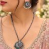 Peacock Necklace Set traditional brass jewelry with premium polish
