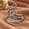 Silver Handmade Bangle Traditional Brass Jewelry with Elegant Premium Polish